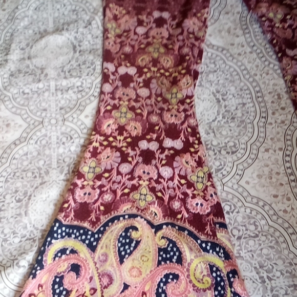 - "Love Fire" boho print  flare pants - Picture 5 of 15